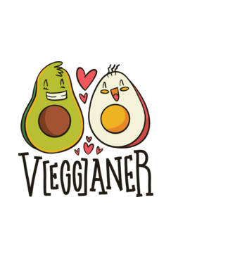Vegganer minta világoskék pólón