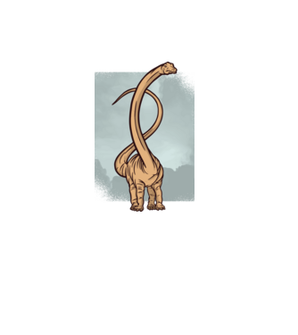 Barosaurus minta szürke pólón