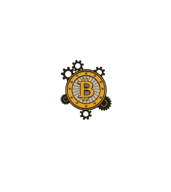 Bitcoin mechanika minta fehér/piros pólón