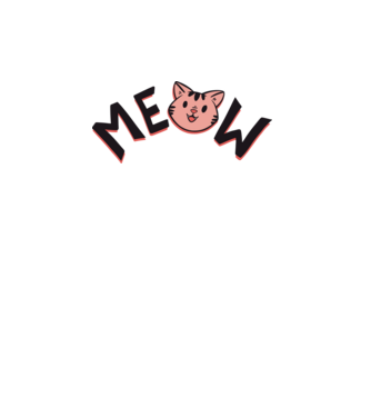 Meow minta rózsaszín pólón