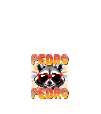 Pedro Pedro Groovy Retro minta fehér pólón