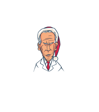 Biden Karácsony minta fekete pólón