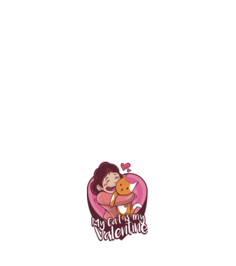 A Cicám az én szerelmem cuki póló Valentin napra minta fehér pólón