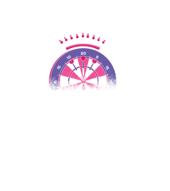 Darts királynő minta fekete pólón