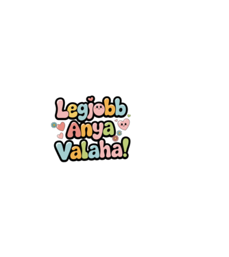 Legjobb Anya valaha minta sötétkék pólón