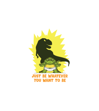 Baba TRex árnyékkal minta fehér pólón