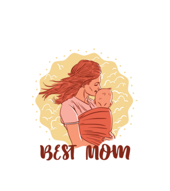 Best Mom minta fehér pólón