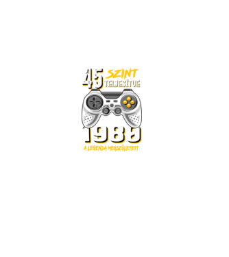 GAMER szint teljesítve 45. 1980 minta fekete pólón
