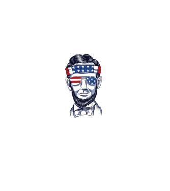 Lincoln USA minta szürke pólón