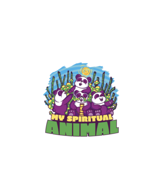 Stoner Panda minta fehér pólón