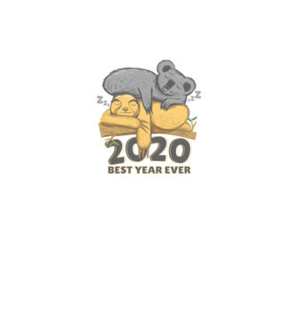 2020 A valaha volt legjobb év minta fehér pólón