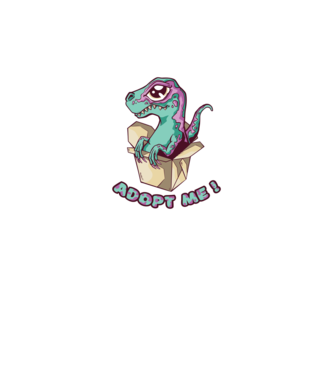 Cuki Raptor minta szürke pólón
