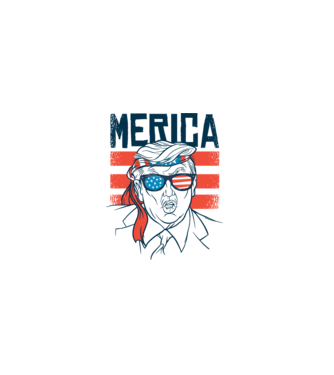 Merica Trump 2020 Usa minta fehér pólón
