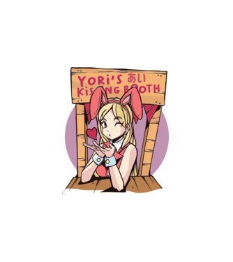 Szerelmes Anime minta fehér pólón