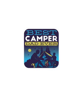 Best Camper Dad - Legjobb Kempingező Apa minta szürke pólón