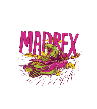 Trex Max minta fehér pólón