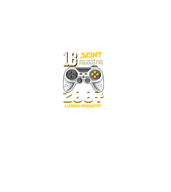 GAMER szint teljesítve 18. 2007 minta fekete pólón