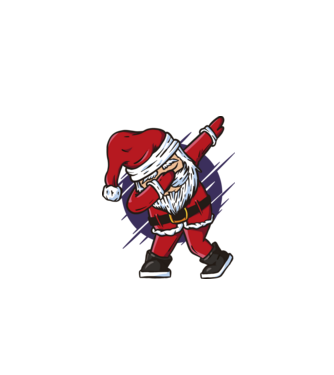 Mikulás DAB minta fehér pólón
