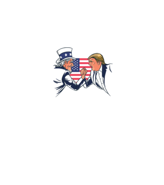 Trump Vs Uncle Sam Usa 2020 elnökválasztás minta rózsaszín pólón