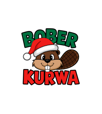 Bober Kurwa Karácsonyra - Vicces meme póló minta fehér pólón