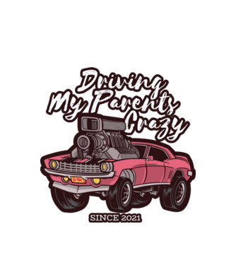 Driving my parents crazy minta fehér pólón