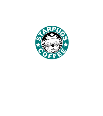 Starpugs Coffee minta fekete pólón