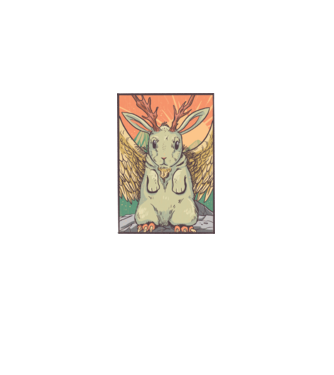 Wolpertinger minta fekete pólón