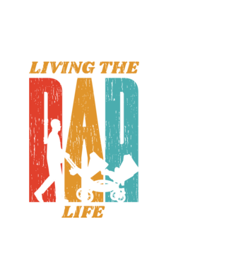 Dad Life Apának minta fehér pólón