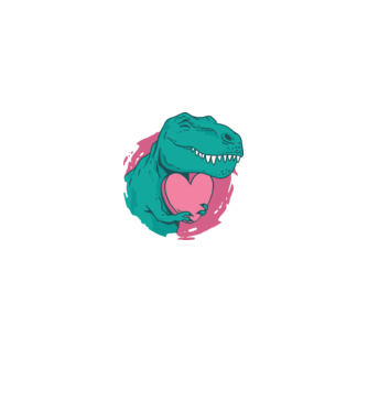 Trex szíecskével minta királykék pólón