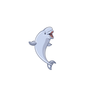 Beluga Bálna minta fehér pólón