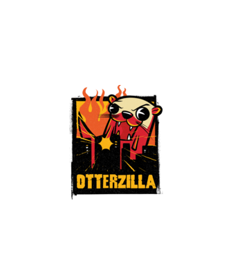 Otterzilla minta almazöld pólón