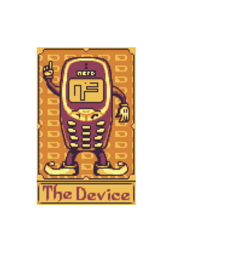 The Device - Retro Telefon minta fekete pólón