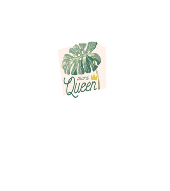 Plant Queen minta fehér pólón