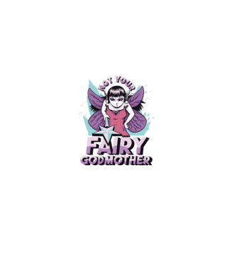 Not Your Fairy Godmother minta fekete pólón