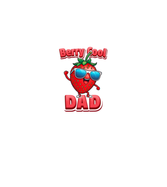 Berry Cool Dad Eper Napszemüvegben minta fekete pólón
