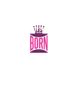 Queens are born in November minta fekete pólón