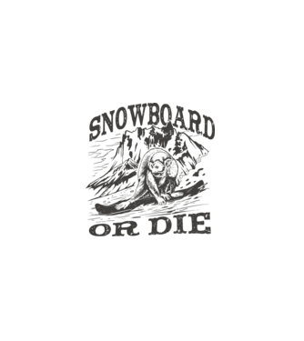 Snowboardos Majom minta fehér pólón