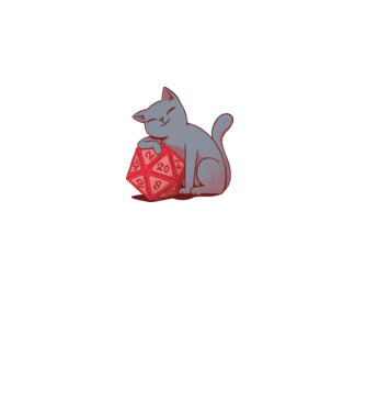 Dungeons Master Cat minta fekete pólón