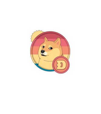 Doge Coin minta lila pólón