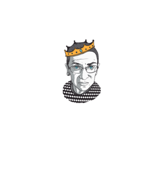 Ruth Bader Ginsburg minta fehér pólón