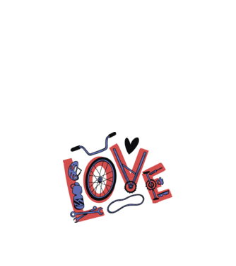 Bringa Love minta fehér pólón
