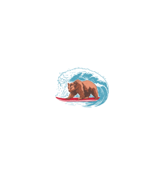 Surf Grizzly minta fehér/piros pólón