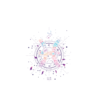Halak Csillagjegy Horoszkóp - Pisces Zodiac minta fehér pólón