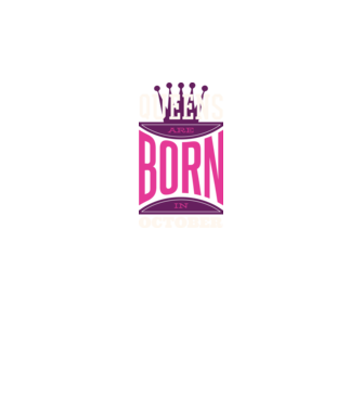 Queens are born in October minta fekete pólón