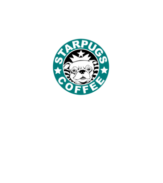 Starpugs Coffee minta fekete pólón
