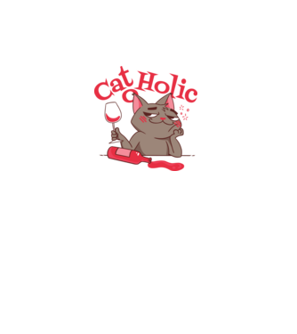 Catoholic - Cicamániás minta fehér pólón