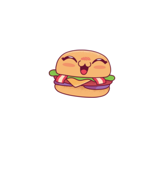 Cuki hamburger minta dusty pink pólón