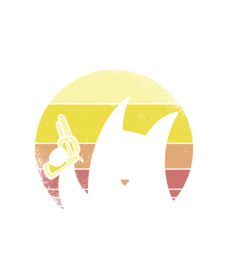 Pew Pew Cat minta fehér pólón