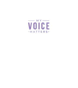 My Voice Matters Nőnapra minta fehér pólón
