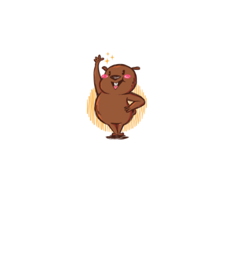 Vicces Wombat minta fehér pólón